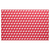 Papillon Dog Silhouette Pet Red Stoff (Fat Quarter (45,7 x 55,9 cm))