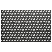 Papillon Dog Silhouette Pet Stoff (Fat Quarter (45,7 x 55,9 cm))