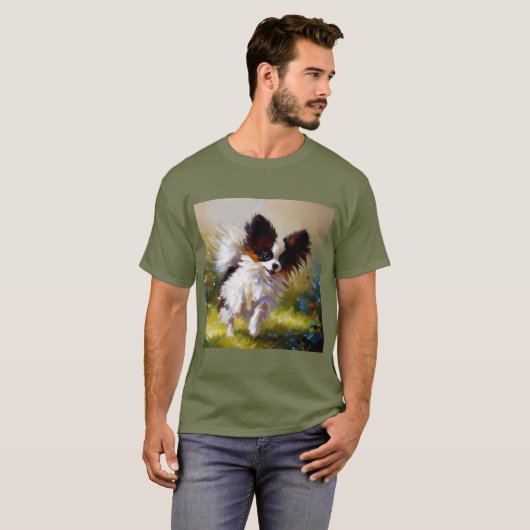 Papillon Dog T-Shirt (Vorne ganz)