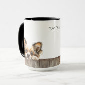 Papillon Dog Tasse (Vorderseite Links)