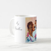 Papillon Dog Tasse von Lyn Hamer Cook (Vorderseite Links)