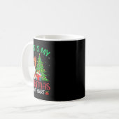 Papillon Dog Ugly Xmas Party Das ist mein Weihnach Kaffeetasse (Vorderseite Links)