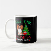 Papillon Dog Ugly Xmas Party Das ist mein Weihnach Kaffeetasse (Links)
