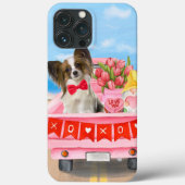 Papillon Dog Valentine's Day Lkw Herz Case-Mate iPhone Hülle (Rückseite)