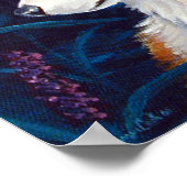 Papillon Dog Wall Print Poster (Ecke)