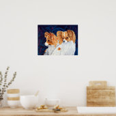 Papillon Dog Wall Print Poster (Küche)