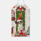 Papillon Dog Weihnachtsgeschenk Tag Geschenkanhänger (Vorderseite)
