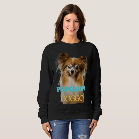 Papillon Doggo Sweatshirt (Vorne ganz)
