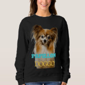 Papillon Doggo Sweatshirt (Vorderseite)