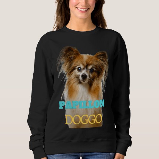 Papillon Doggo Sweatshirt (Vorderseite)