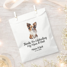 Papillon Full Color Pet Wedding Geschenktütchen
