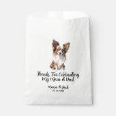 Papillon Full Color Pet Wedding Geschenktütchen (Vorderseite)