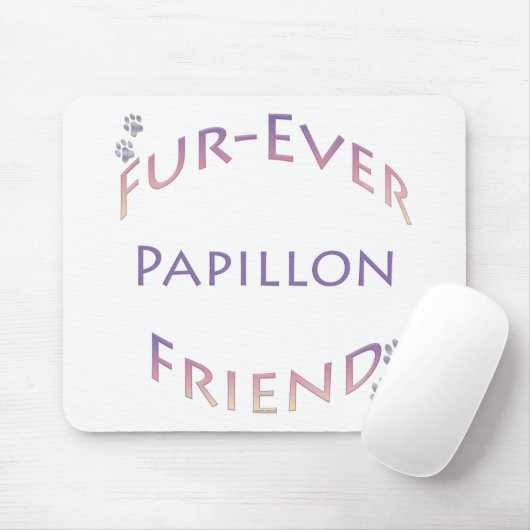 Papillon Furever Mousepad (Mit Mouse)