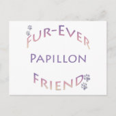 Papillon Furever Postkarte (Vorderseite)