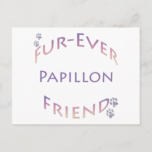 Papillon Furever Postkarte (Vorderseite)