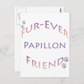 Papillon Furever Postkarte (Vorne/Hinten)
