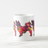 Papillon Geometric Muster Moderne Silhouette Kaffeetasse (Mittel)