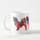 Papillon Geometric Muster Moderne Silhouette Kaffeetasse (Links)