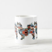 Papillon Geometric Muster Moderne Silhouette Kaffeetasse (Mittel)