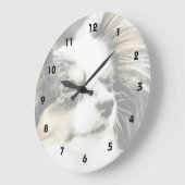 Papillon Große Wanduhr (Winkel)