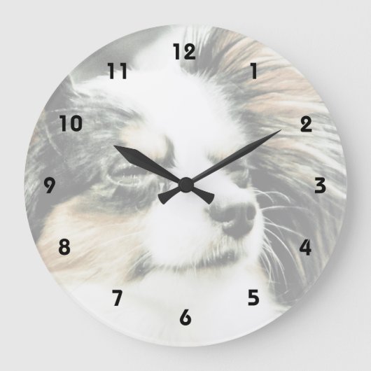 Papillon Große Wanduhr (Vorderseite)