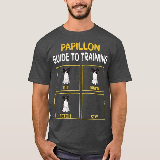 Papillon Guide to Training Dog Obedience T-Shirt (Vorderseite)