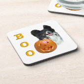 Papillon Halloween BOO Untersetzer (Linke Seite)