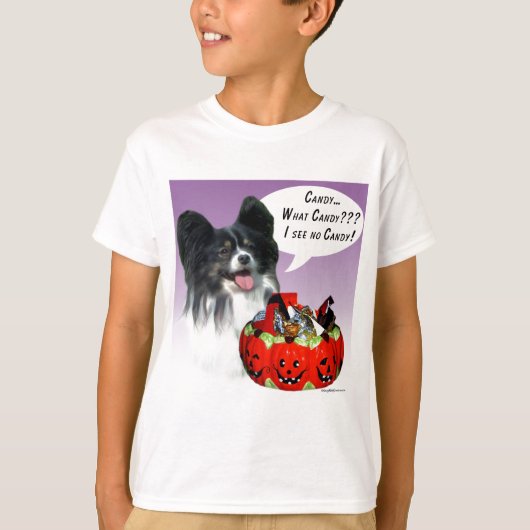 Papillon Halloween Candy T-Shirt (Vorderseite)