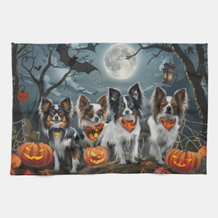 Papillon Halloween Gruselig Geschirrtuch