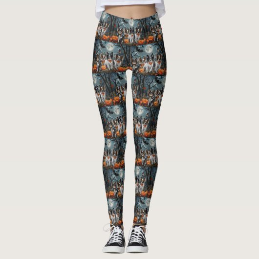 Papillon Halloween Spooky Leggings (Vorderseite)