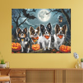 Papillon Halloween Spooky Leinwanddruck (Insitu (Wohnzimmer))