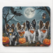 Papillon Halloween Spooky Mousepad (Vorne)