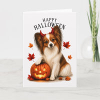 Papillon Halloween Teufelshund