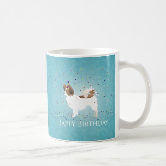 Papillon - Happy Birthday Kaffeetasse (Rechts)