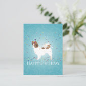 Papillon - Happy Birthday Postkarte (Stehend Vorderseite)