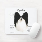 Papillon History Design Mousepad (Mit Mouse)