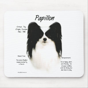 Papillon History Design Mousepad