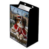 Papillon Holiday  Mittlere Geschenktüte (Rückseite Schrägansicht)