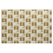 Papillon (Hound Tri) Malerei - Original Hundekunst Stoff (Fat Quarter (45,7 x 55,9 cm))