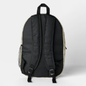 Papillon (Hound Tri) Malerei - Original Hundeschul Bedruckter Rucksack (Rückseite)