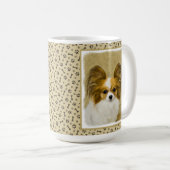 Papillon (Hound Tri) Malerei - Original Hundeschul Kaffeetasse (VorderseiteRechts)