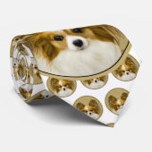 Papillon (Hound Tri) Malerei - Original Hundeschul Krawatte (Gerollt)