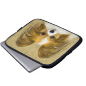 Papillon (Hound Tri) Malerei - Original Hundeschul Laptopschutzhülle (Vorne Knopf)