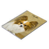 Papillon (Hound Tri) Malerei - Original Hundeschul Notizblock (Linke Seite)