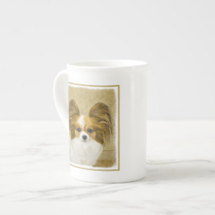 Papillon (Hound Tri) Malerei - Original Hundeschul Porzellantasse