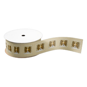 Papillon (Hound Tri) Malerei - Original Hundeschul Ripsband