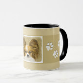 Papillon (Hound Tri) Malerei - Original Hundeschul Tasse (VorderseiteRechts)