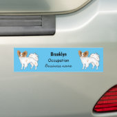 Papillon-Hund-Cartoon-Abbildung Autoaufkleber (Auf Auto)