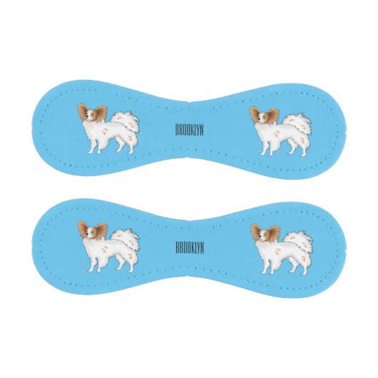 Papillon-Hund-Cartoon-Abbildung Baseball (Paneele)