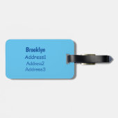 Papillon-Hund-Cartoon-Abbildung Gepäckanhänger (Rückseite horizontal)